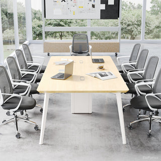 238.8cm Conference Table with Cable Boxes and Reinforced Support Frame for 6-10 People product photo 8