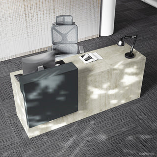 238.8cm Modern Reception Desk with LED Strips, Dual Power Hub & File Hanger product photo 5