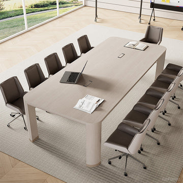 270cm(L) Conference Table with Integrated Cable Management for 6-10 people Conference Rooms for modern office workspace