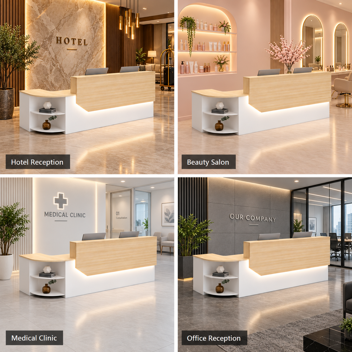 Designed for Hotels, Salons, Clinics and Offices