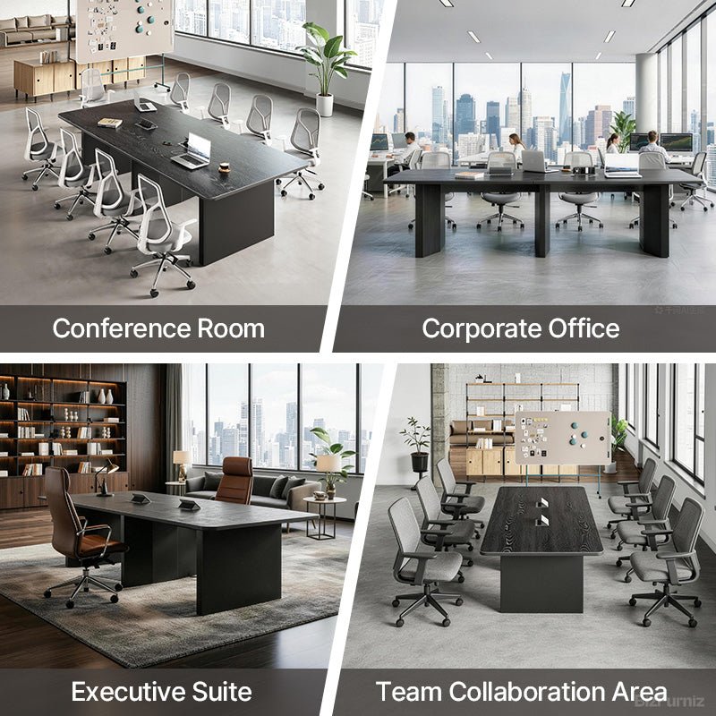 300cm Spacious Conference Table with Pop-up Power Outlet for Productive Team Meetings product view 9