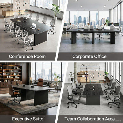300cm Spacious Conference Table with Pop-up Power Outlet for Productive Team Meetings product view 9