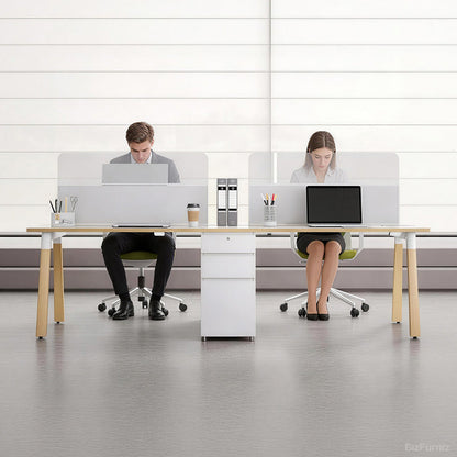 semi-transparent office desk