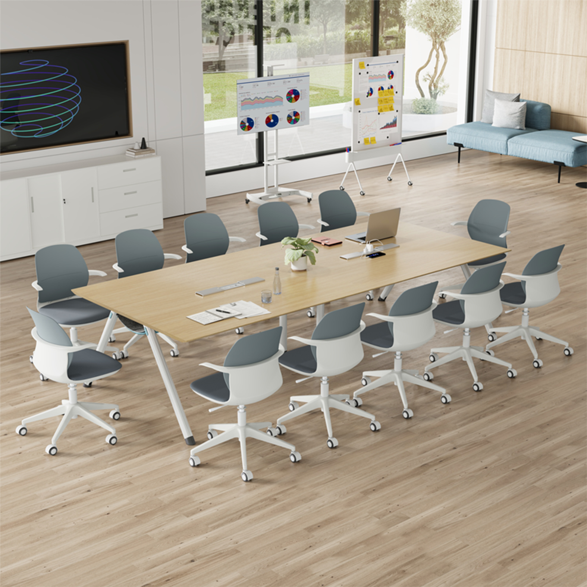 expansive conference table