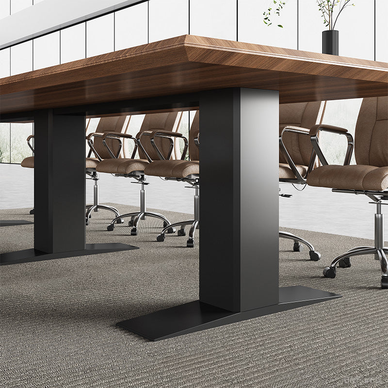 height-adjustable conference table surface