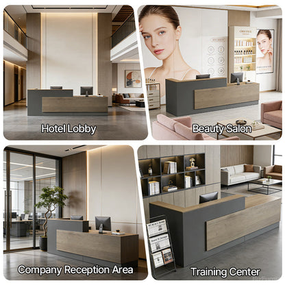 Versatile Reception Desk for Multiple Settings