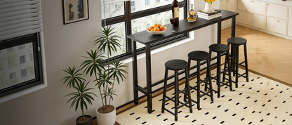Modern 5-Piece Industrial Bar Table Set for Pantry/Kitchen/Balcony product view 9