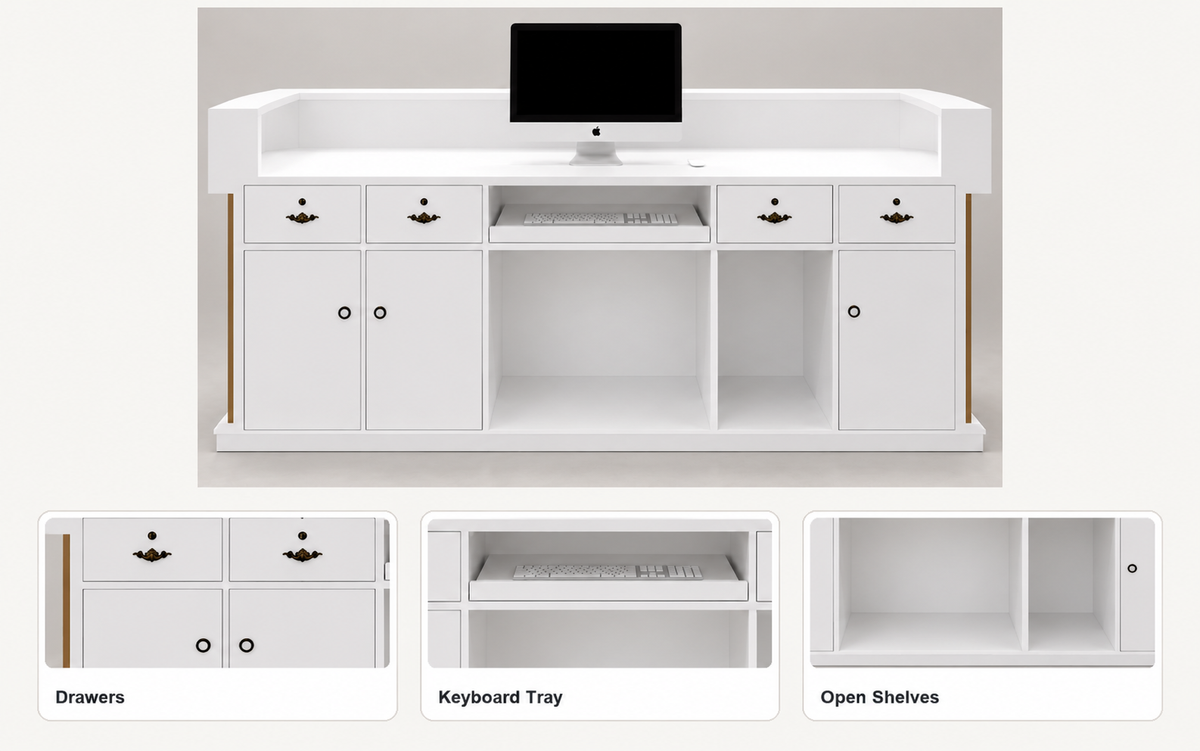 Staff-Side Storage for Everyday Essentials