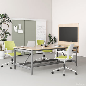 200cm(L) Conference Table | Seats 4–6 | Heavy-duty Structure | Mesh Storage | Ideal for Conference Rooms product view 2