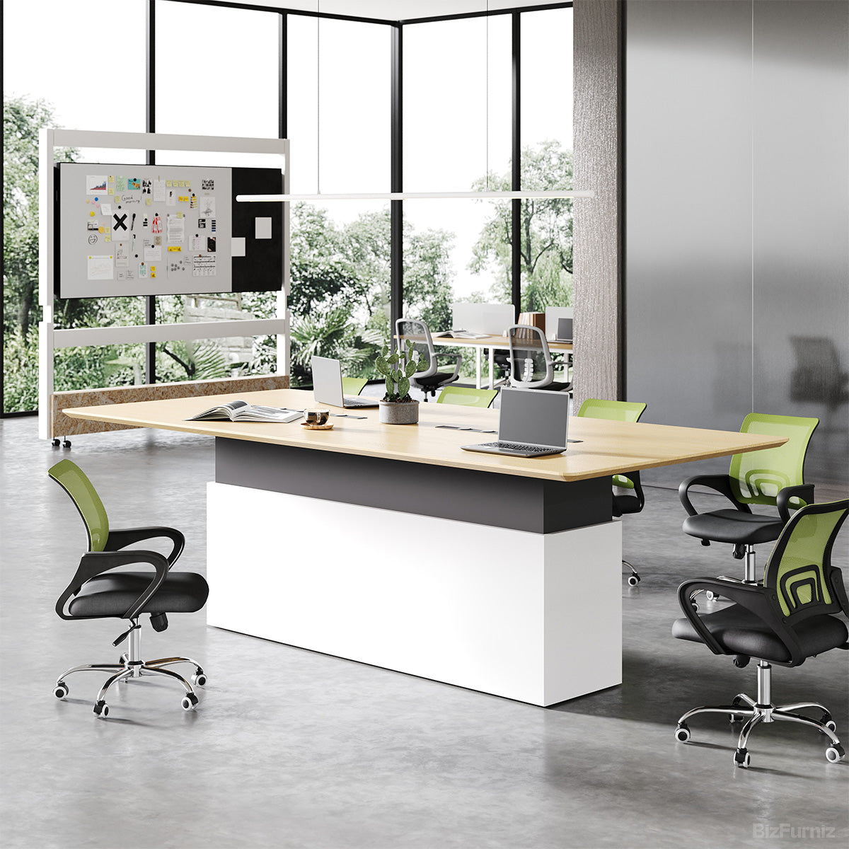 Modern Two-Tone Meeting Table