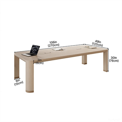 270cm(L) Conference Table with Integrated Cable Management for 6-10 people Conference Rooms and Collaborative product view 7