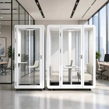 Modular Soundproof Office Pod with Ventilation & Casters product photo 13