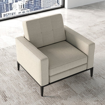 Modern Beige Accent Chair