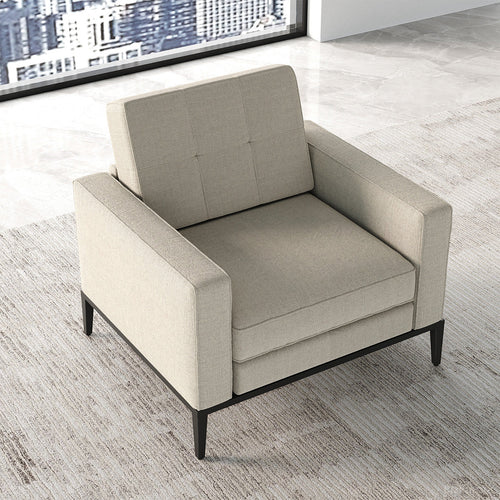 Modern Beige Accent Chair