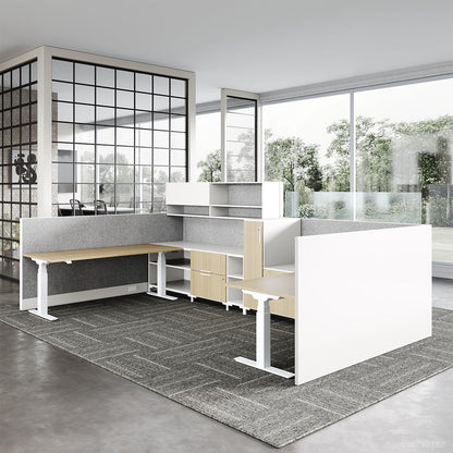Empty Height Adjustable Office Workstation