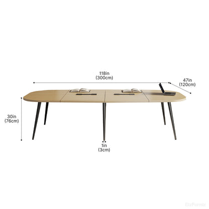 Oval Conference Table with Dimensions