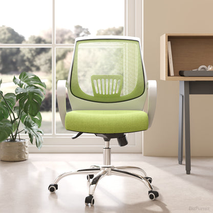 Modern Ergonomic Mesh Office Chair – Adjustable Mid-Back Swivel Desk Chair with Lumbar Support product photo