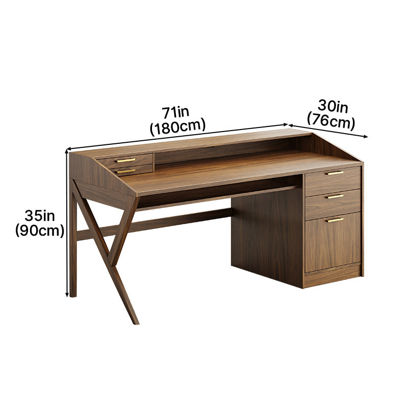 180cm Modern Office Desk with Cable Management Box for Home Office & Commercial Use
