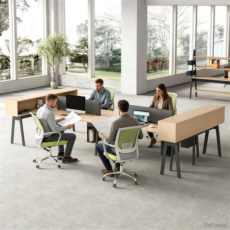Space-Efficient 4-Person Layout