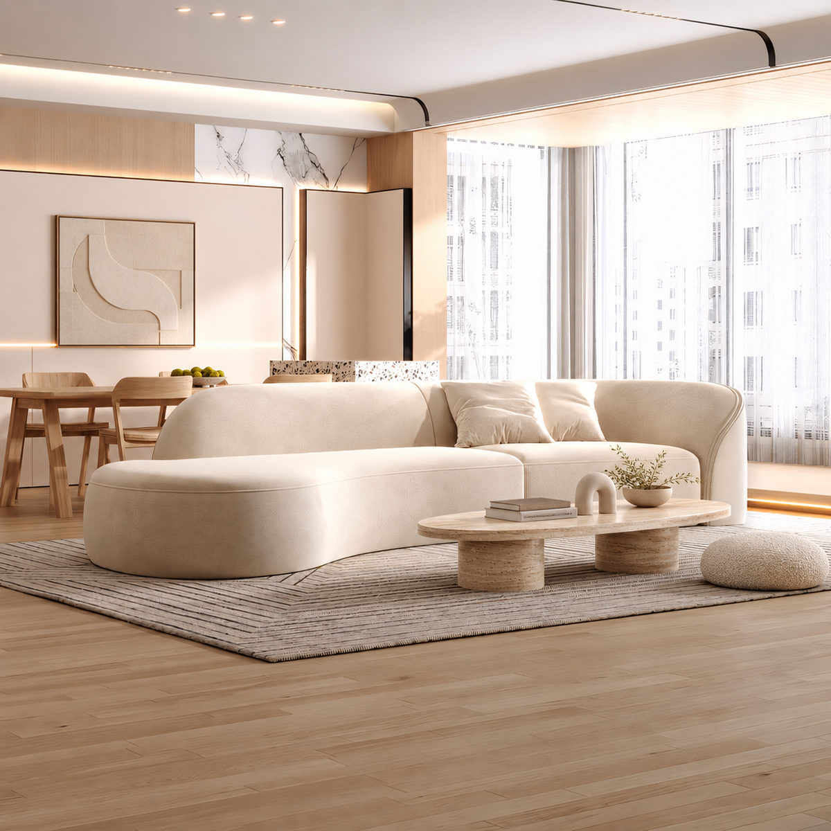 Curved Form for Welcoming Spaces