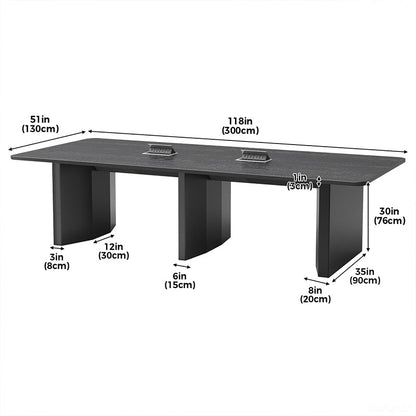 300cm Spacious Conference Table with Pop-up Power Outlet for Productive Team Meetings product view 15
