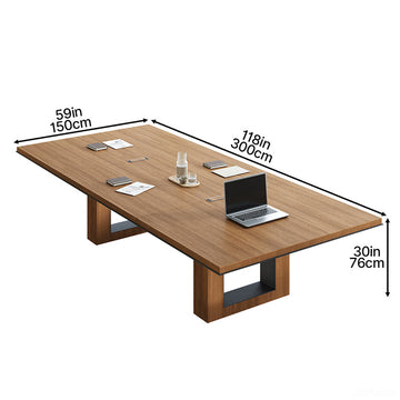 Spacious Conference Table with Cable Management and Durable Surface for Team product view 2