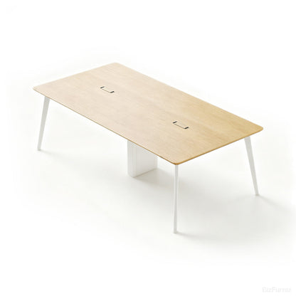 238.8cm Conference Table with Cable Boxes and Reinforced Support Frame for 6-10 People product photo