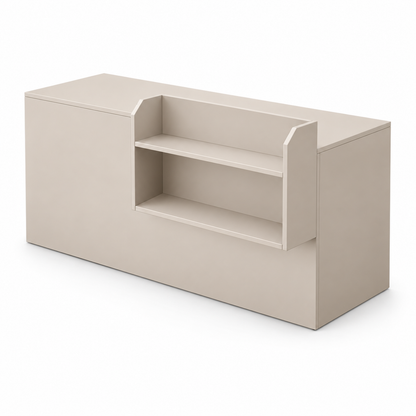 Beige reception counter - Left Type