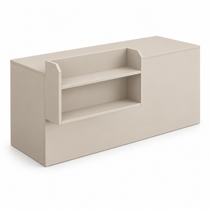 Beige reception counter - Right Type