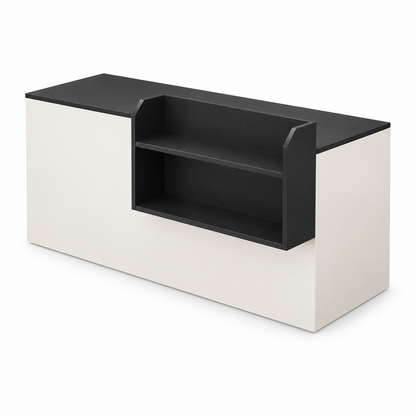 White + Black reception counter - Left Type