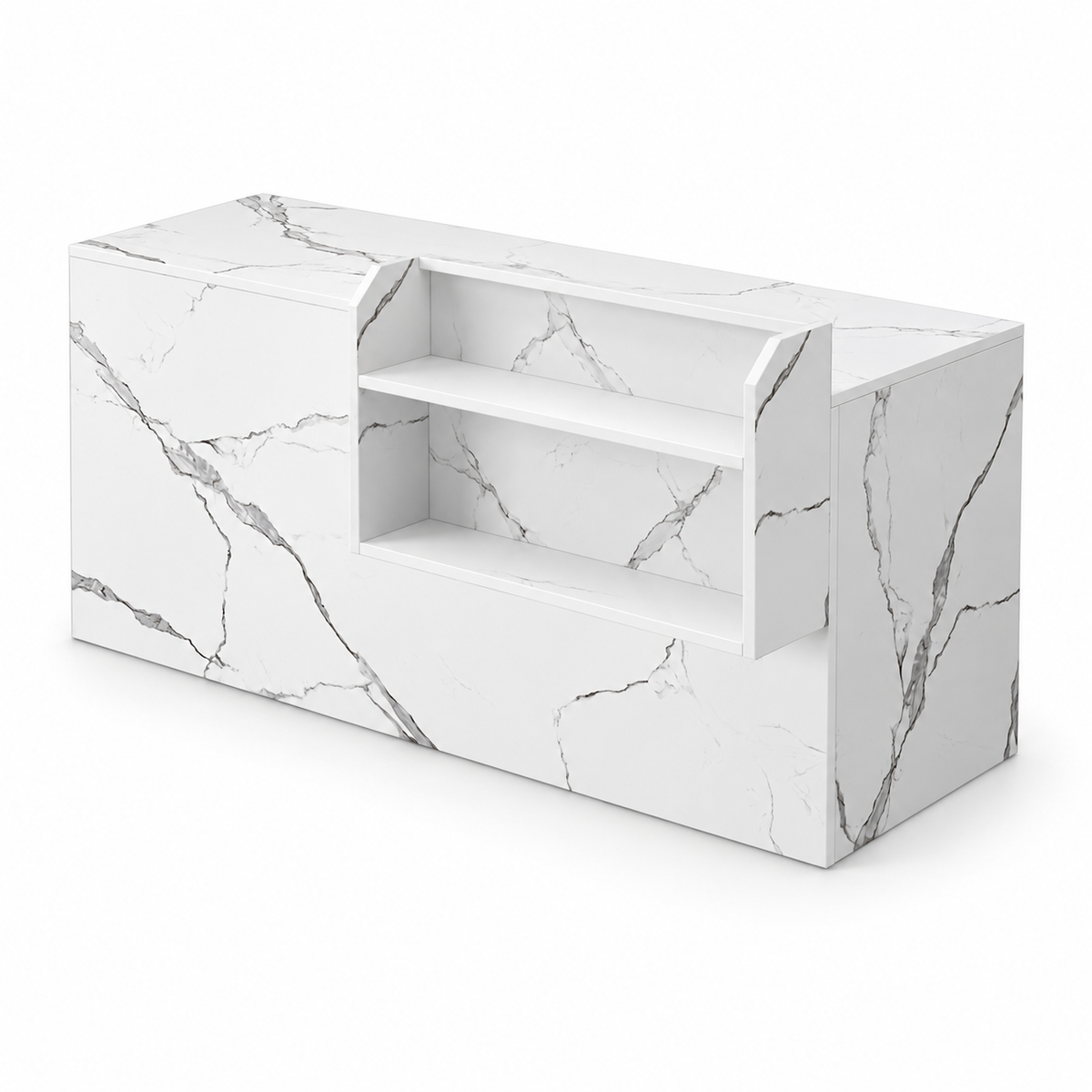 White Marble reception counter - Left Type