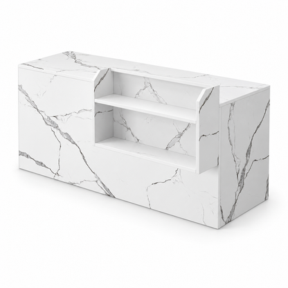 White Marble reception counter - Left Type