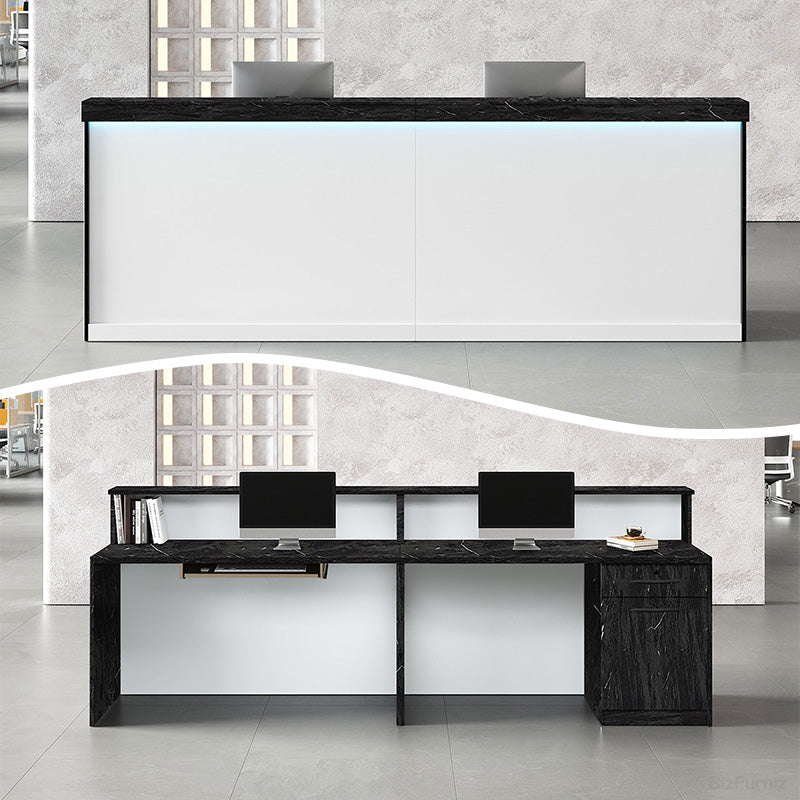 Maximize Functionality with Dual Desk and Counter Design