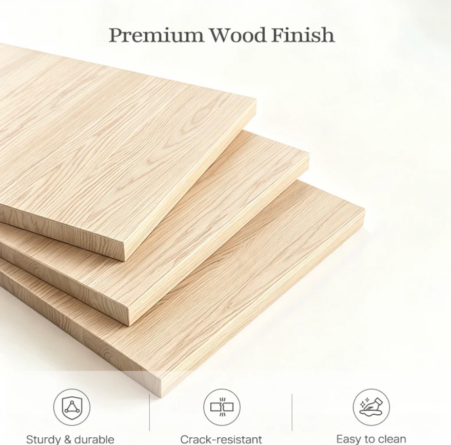 Woodgrain Detail on a Finished Board