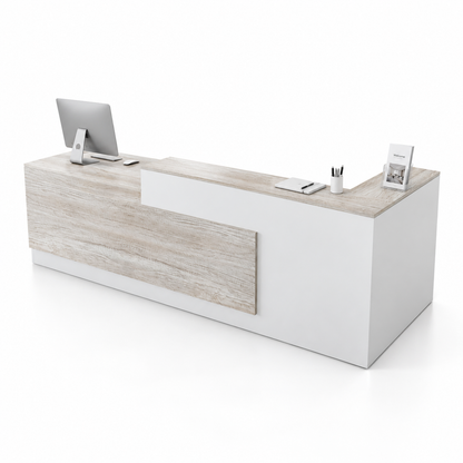 Stepped Reception Counter with Feature Front Panel 5