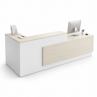 Stepped Reception Counter with Feature Front Panel 6