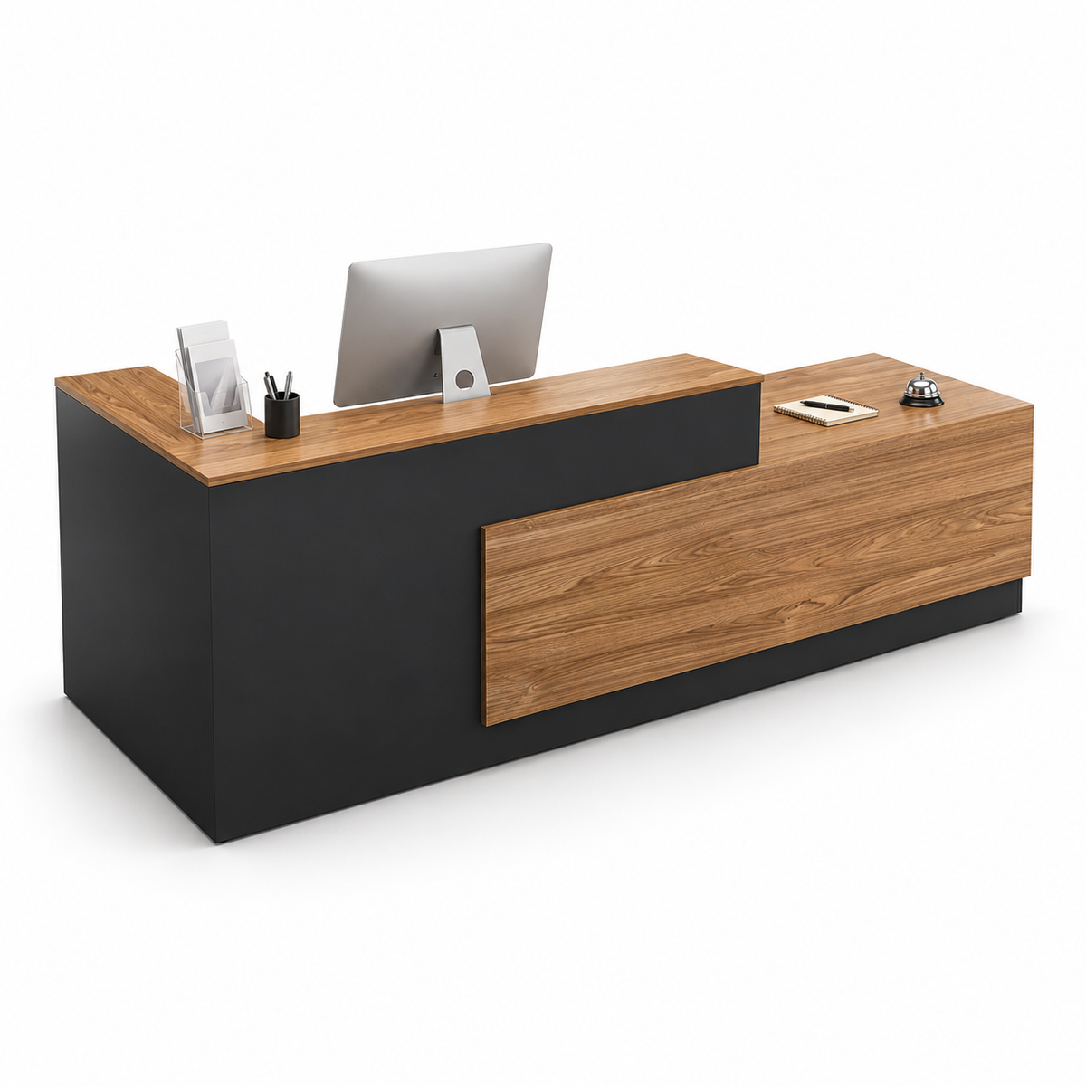 Stepped Reception Counter with Feature Front Panel 8