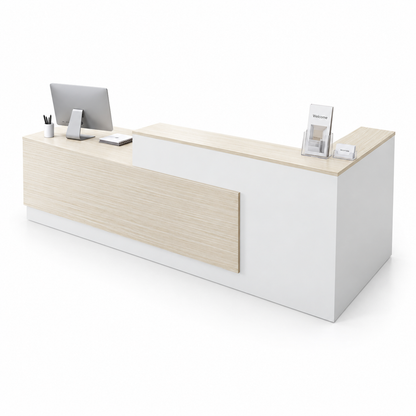 Stepped Reception Counter with Feature Front Panel 9
