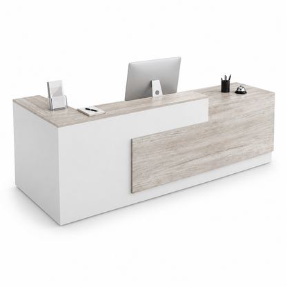 Stepped Reception Counter with Feature Front Panel 10