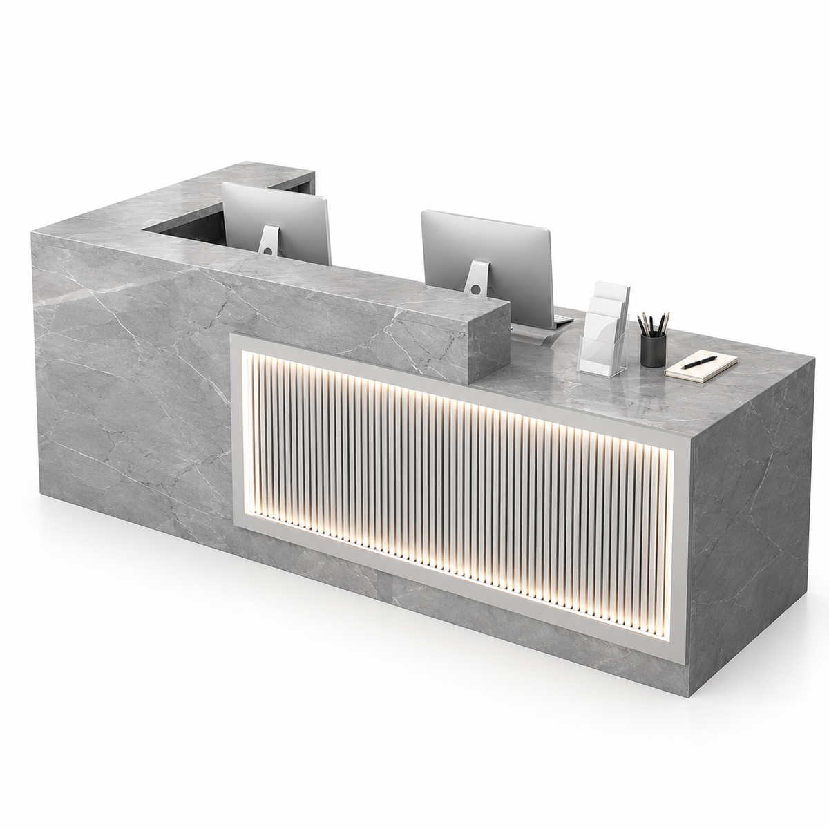 JDT-6006 Grey Marble-Look Left Type