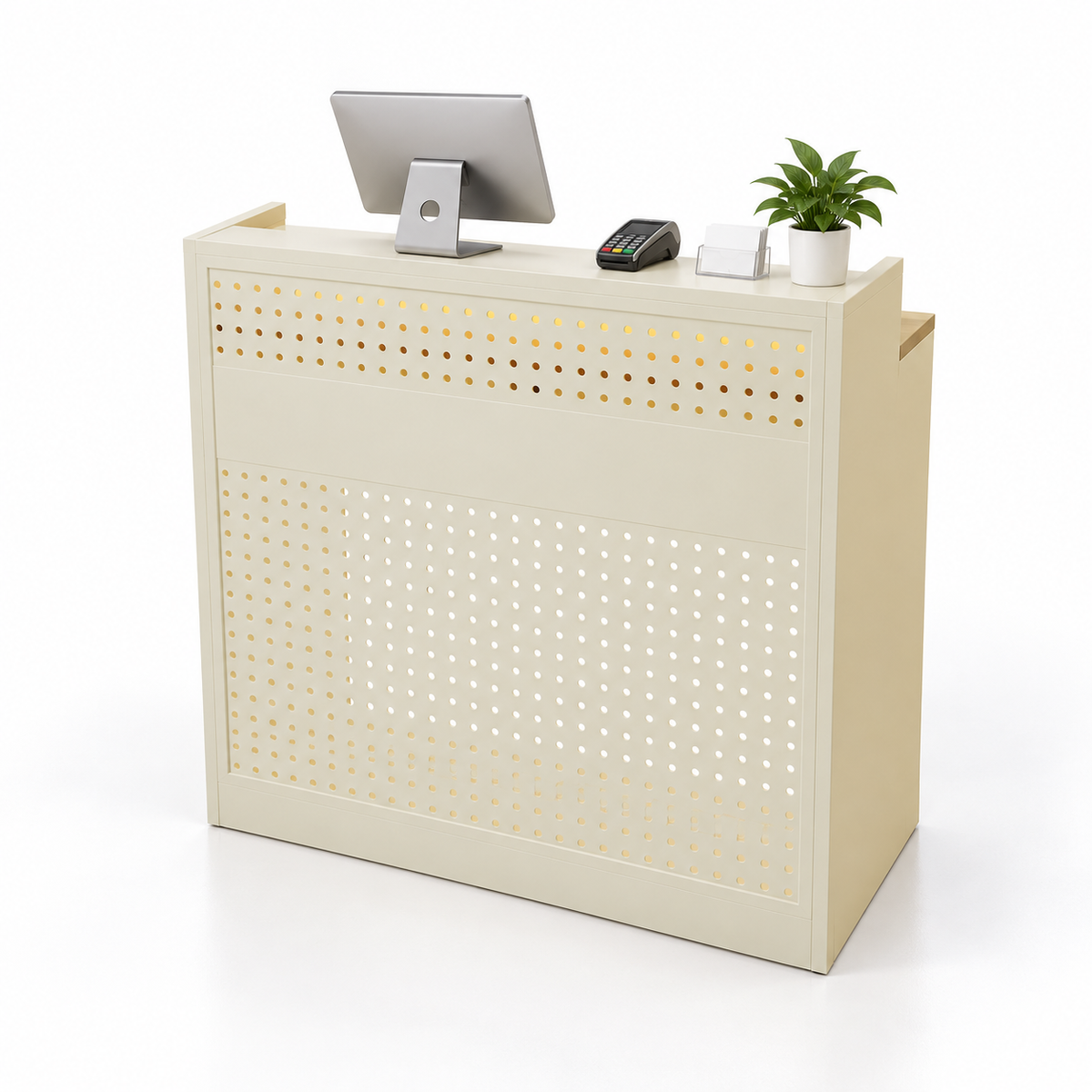 Colourful Perforated Reception Counter with Lockable Storage — ChatGPT 图像 2026年10月10日 19_05_05-3
