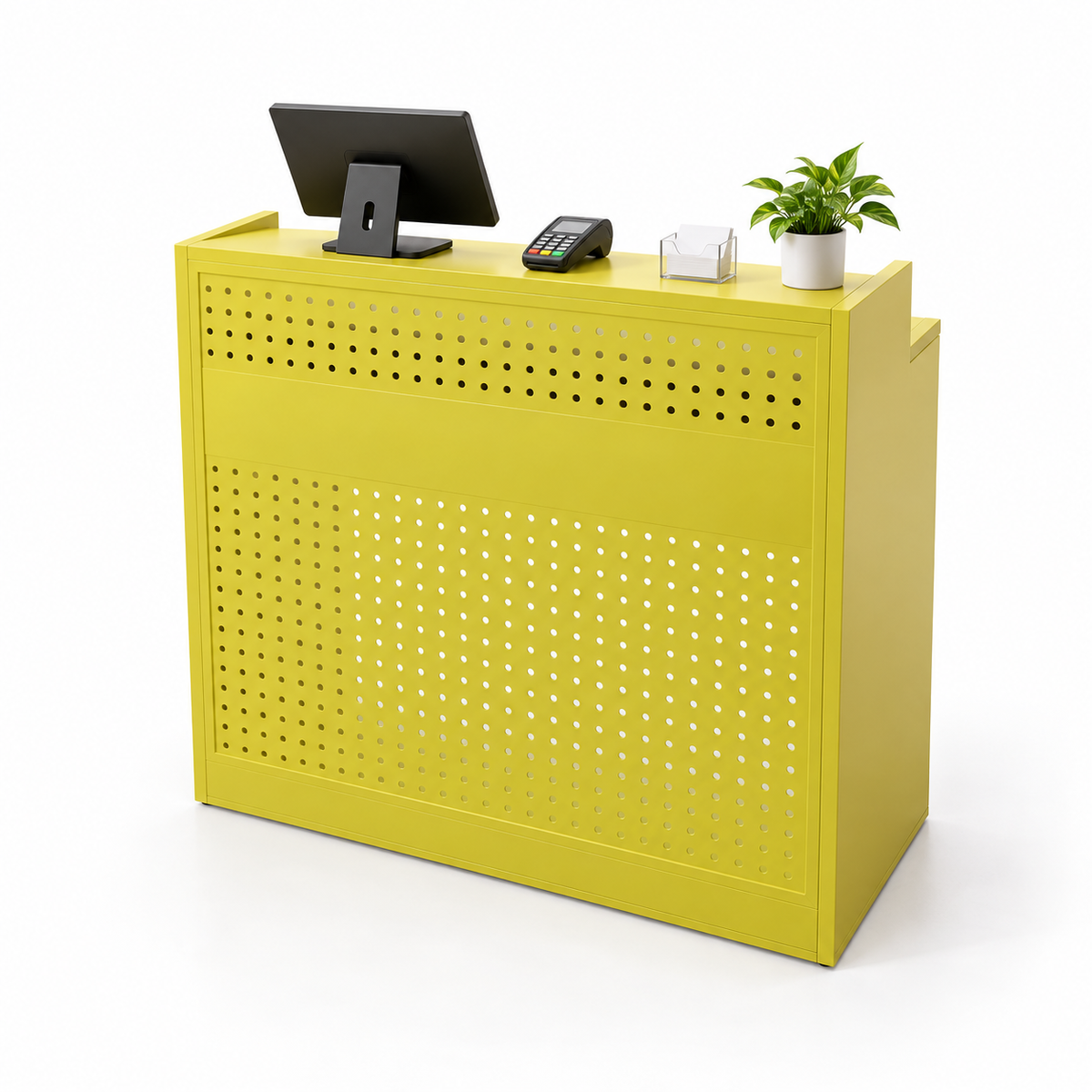 Colourful Perforated Reception Counter with Lockable Storage — ChatGPT 图像 2026年10月10日 19_05_12-8