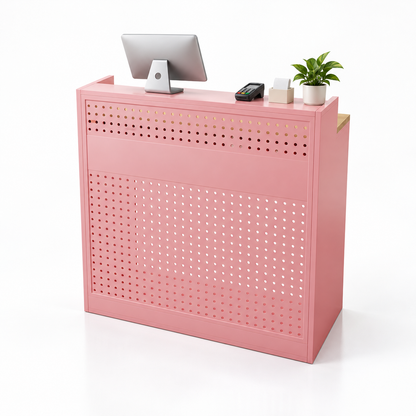 Colourful Perforated Reception Counter with Lockable Storage — ChatGPT 图像 2026年10月10日 19_05_08-5
