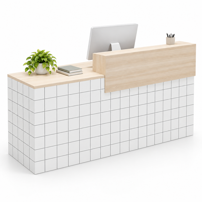 JDT-6013 Brown Marble-Look + White Left Type