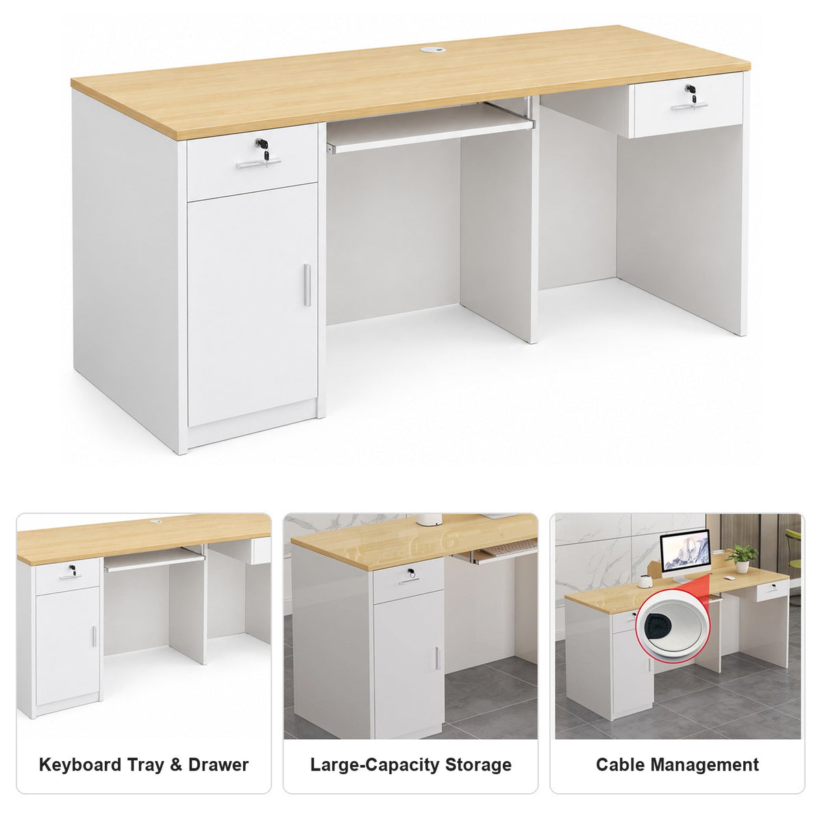 Organised Staff-Side Workspace