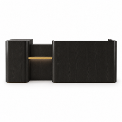 Black reception counter - Left Type
