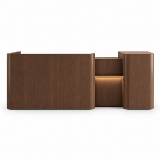 Brown reception counter - Right Type