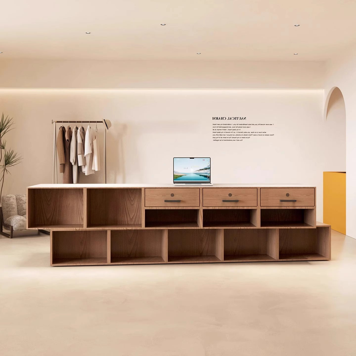 Large Staff-Side Work and Storage Area