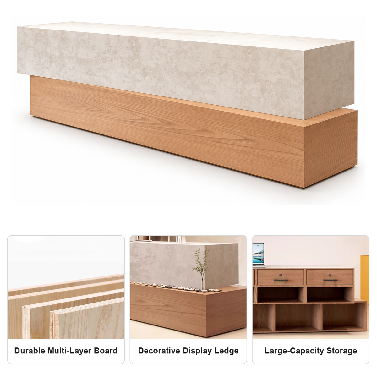 Durable Materials, Display Ledge & Storage
