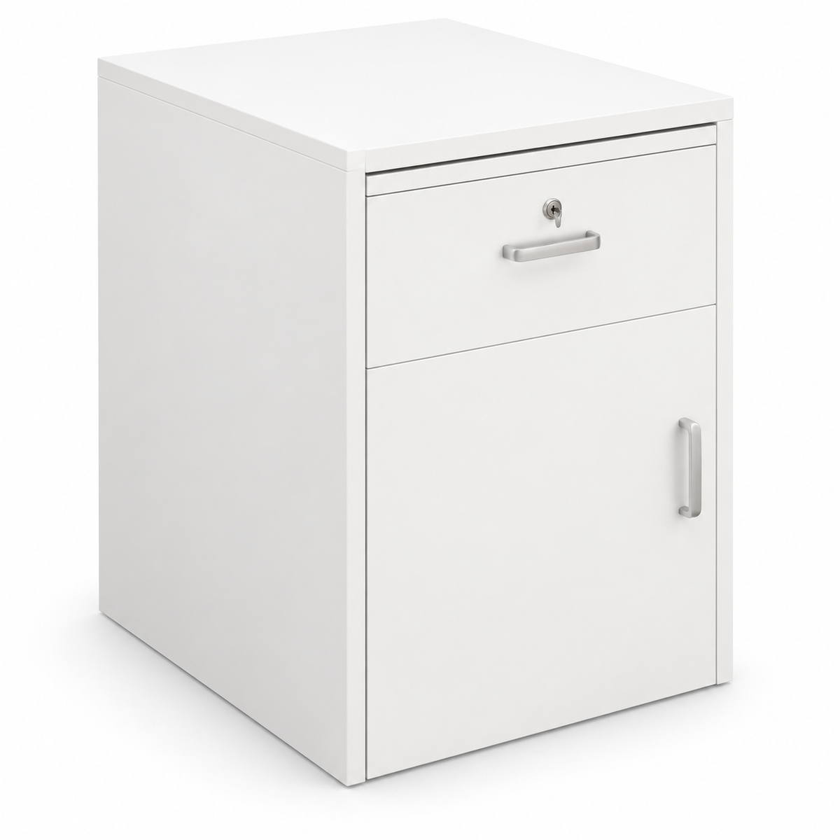 Reception Desk with Lockable Drawer & Spacious Legroom 配套柜